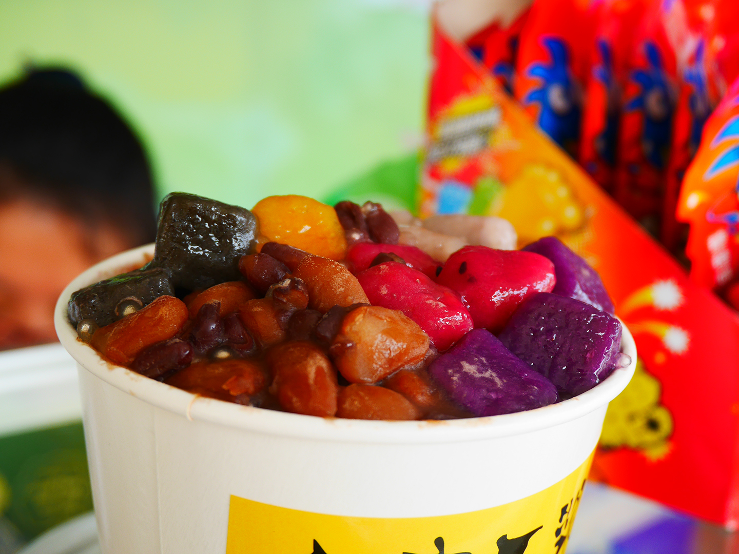 Full bowl of tapioca (close shot)