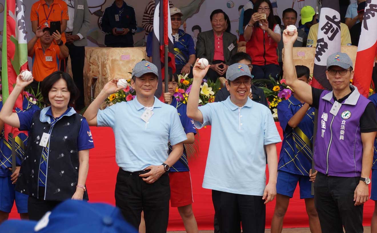 Hakka Affairs Council Minister Lee Yung-de attended the opening ceremony with Vice President Chen Chien-jen (陳建仁), who delivered an address on behalf of President Tsai Ing-wen (蔡英文).