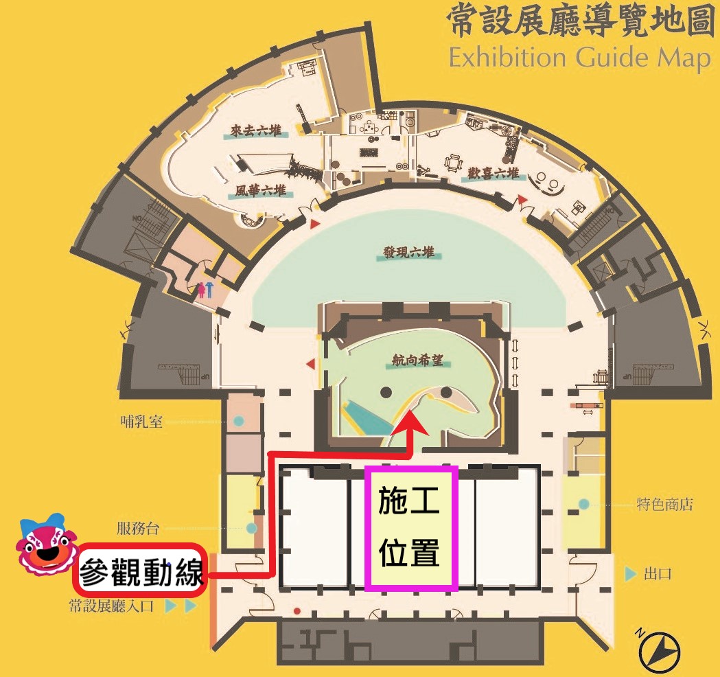 (Construction traffic flow of permanent exhibition)