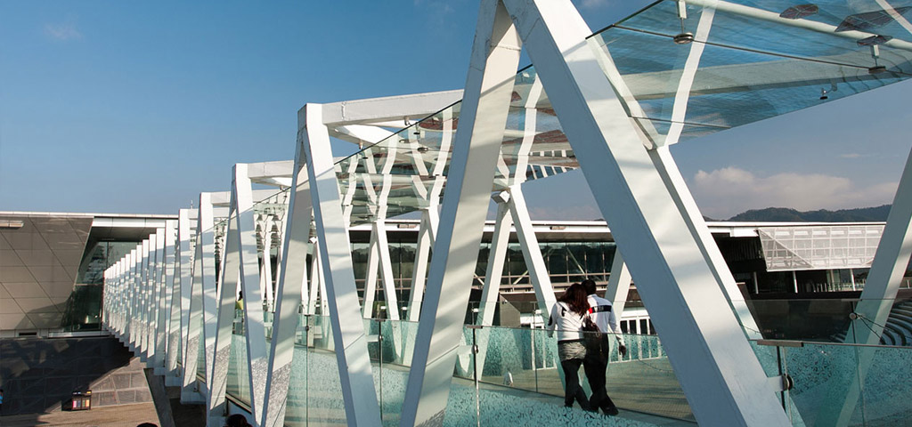 Walk into the hall by flyover 展示圖