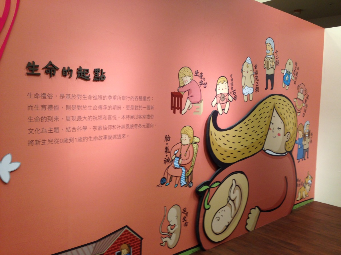 客家生育禮俗特展入口處